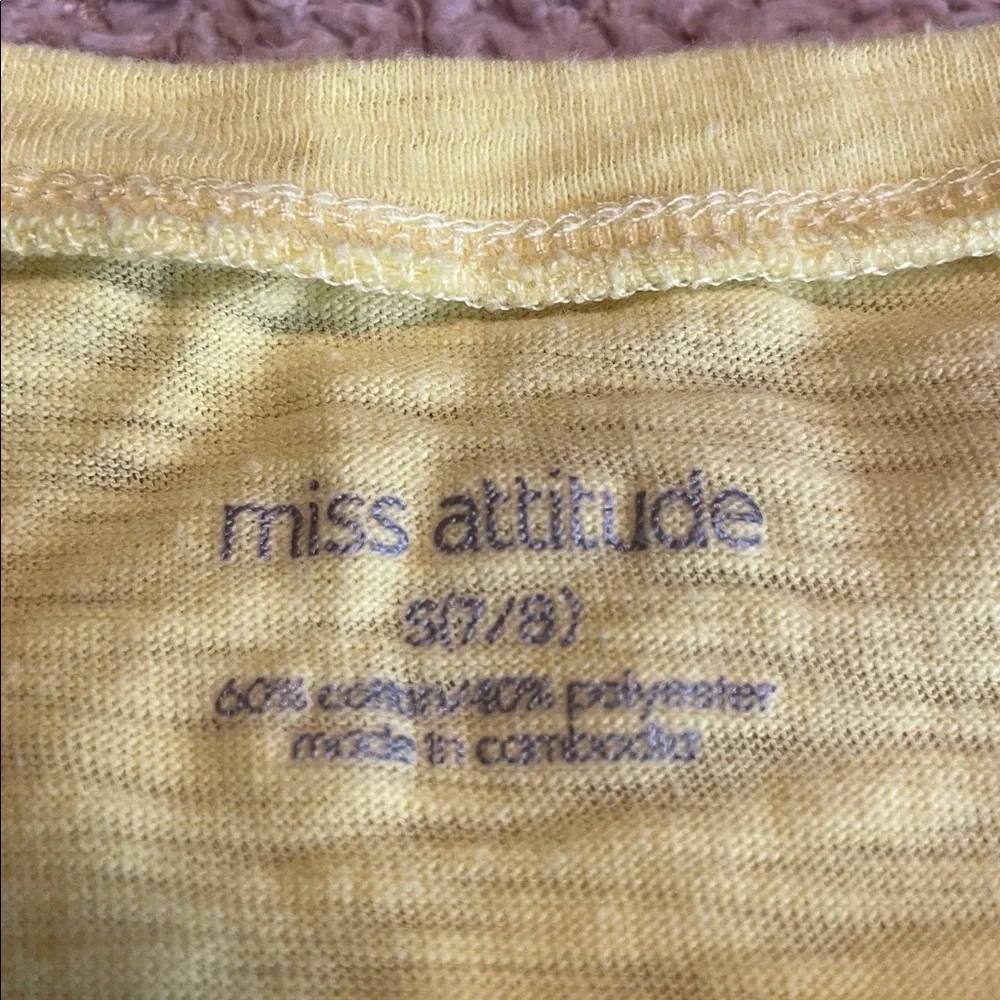 🔥$4/20 Miss Attitude Girls Tunic Top - size 7-8 - Picture 11 of 11